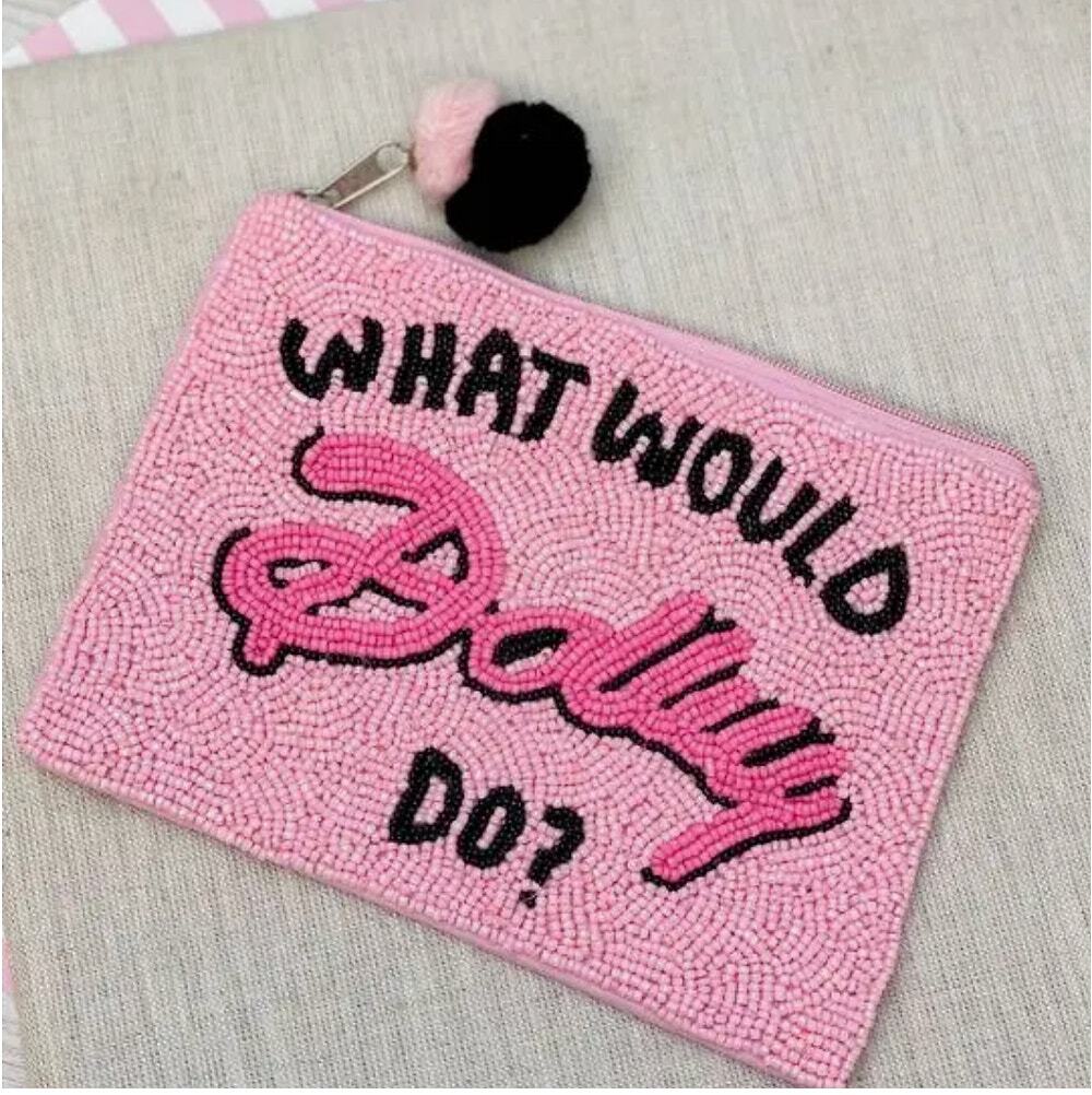 What Would Dolly Do Beaded Pouch